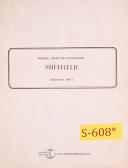 Sheffield-Sheffield Model 187 Multi Form Grinder Replacement Parts Lists Manual Year 1963-187-No. 187-01